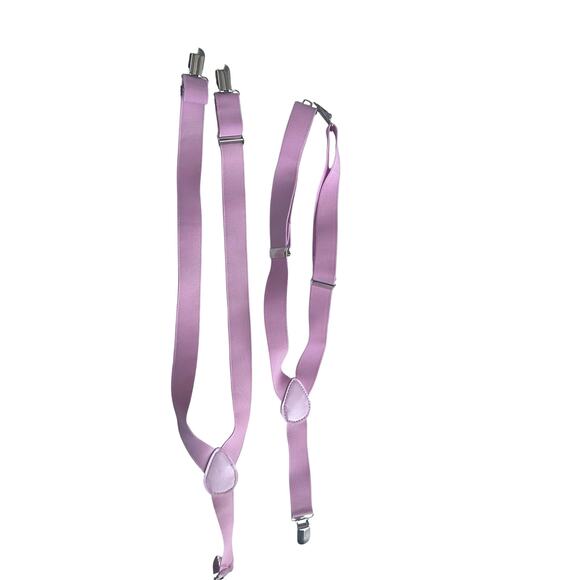 Pink adjustable suspenders - Picture 2 of 5